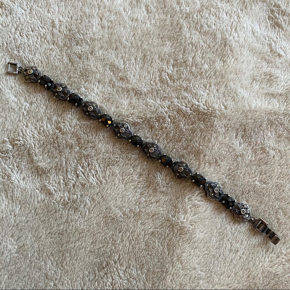 Silver bracelet with zircons - Picture 7 of 7